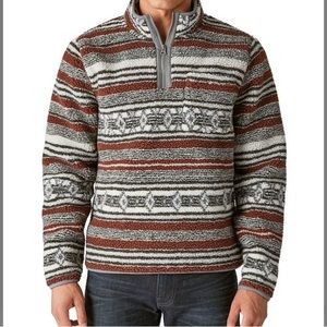 Lucky brand, size small, new with tags, sherpa men’s quarter zip pullover